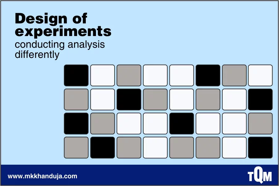 method design of experiments conducting analysis differently